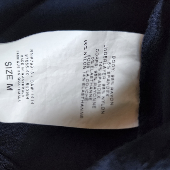 Nursing top, navy blue - Picture 4 of 7